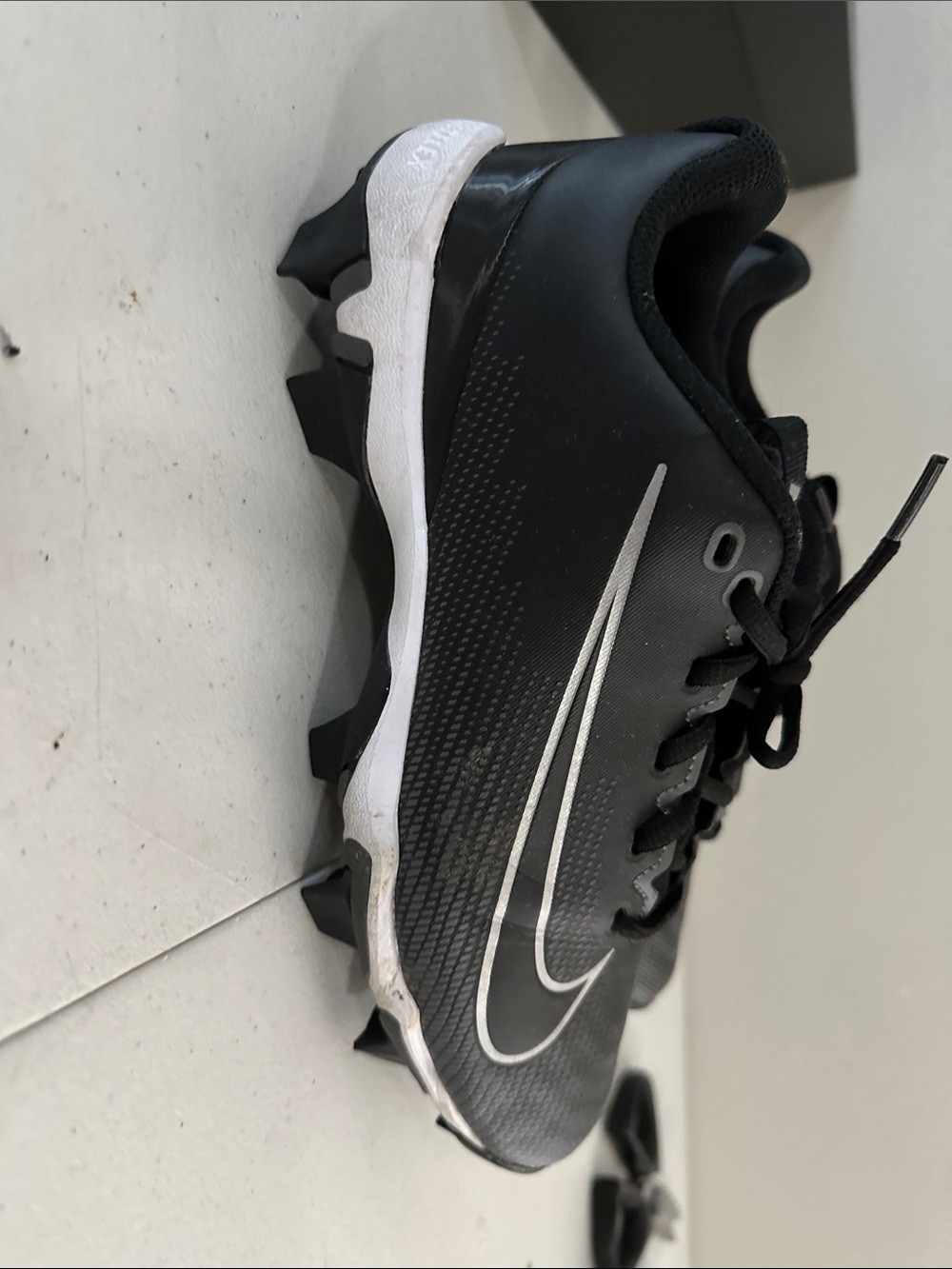 Nike Kids Black and White football Cleats